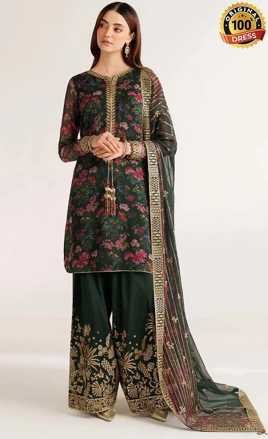 Embroidered Chiffon UC-3104 Dress (2) Embroidered Chiffon UC-3104 Dress (2)
