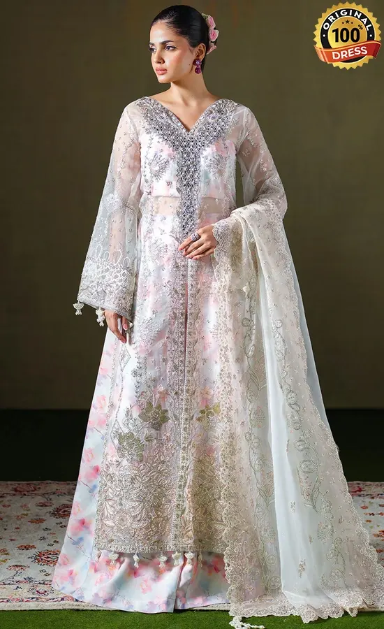 Embroidered Organza E-306 Dress (3)