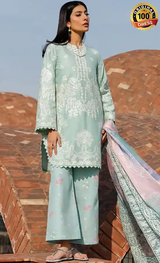 Embroidered Lawn Isolde Dress (4) Embroidered Lawn Isolde Dress (4)