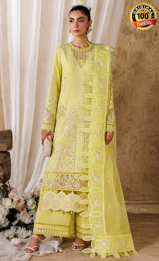 Akbar Aslam Embroidered Lawn Felene Dress (4) Akbar Aslam Embroidered Lawn Felene Dress (4)