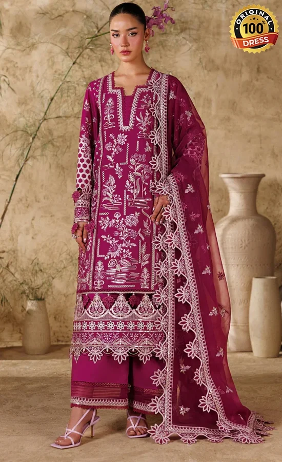 Akbar Aslam Embroidered Lawn Poise Dress (4) Akbar Aslam Embroidered Lawn Poise Dress (4)